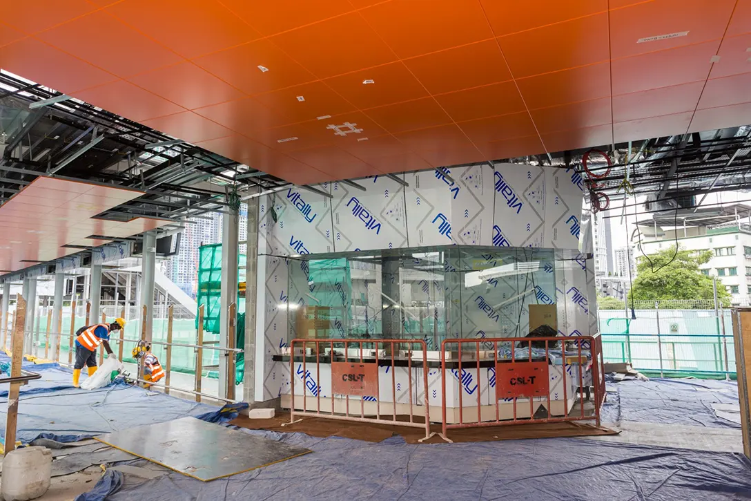 View of the Chan Sow Lin MRT Station showing its Customer Service Office room.