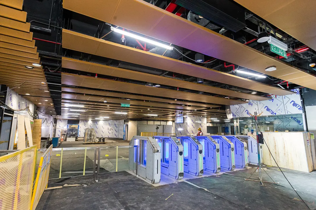 Automatic Fare Collection gates installation completed at the Hospital Kuala Lumpur MRT Station.