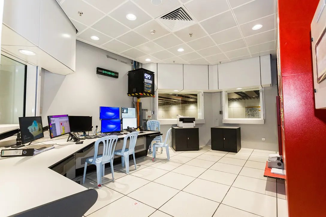 The Security Control Room at the concourse level of the Hospital Kuala Lumpur MRT Station has been completed and handed over to Rapid Rail.