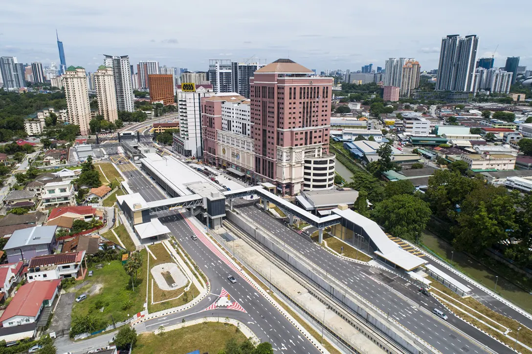 Defects rectification works in progress at the Jalan Ipoh MRT Station.