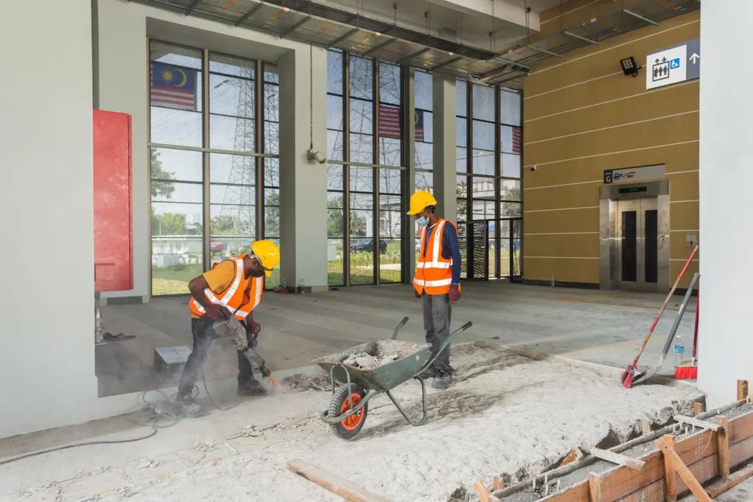 Imprint works in progress at the Jinjang MRT Station