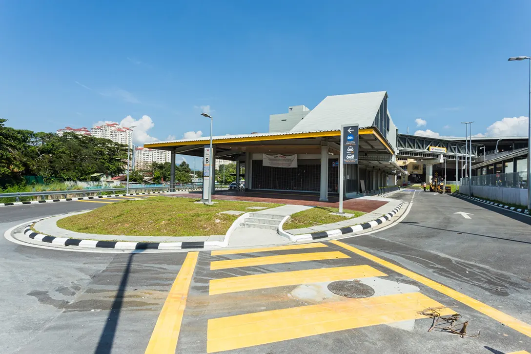 Enhancement works completed at the Kentonmen MRT Station Entrance B.