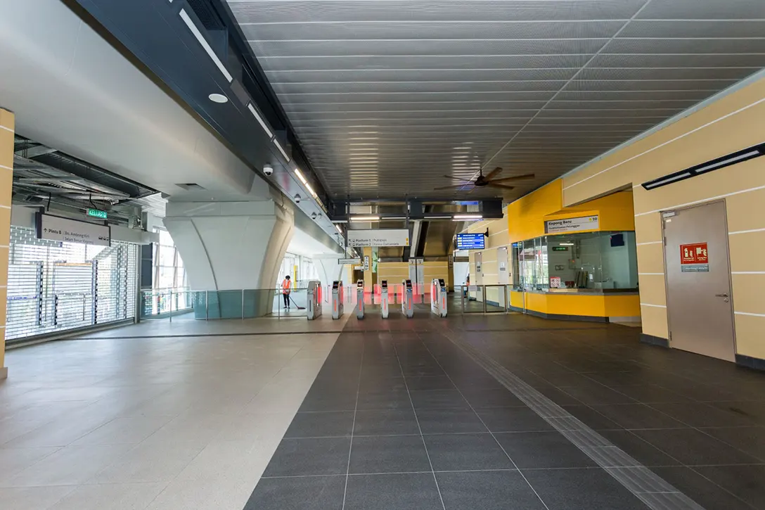 Testing of Automatic Fare Collection system at the Kepong Baru MRT Station