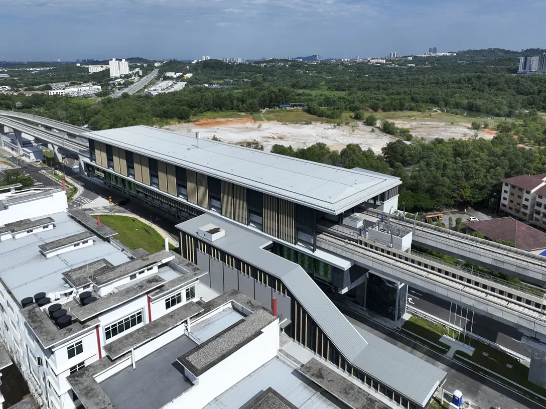 External works station completed at the Putra Permai MRT Station.