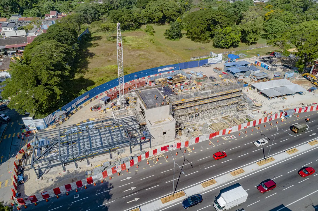 Overall view for Sentul Barat MRT Station Entrance C.