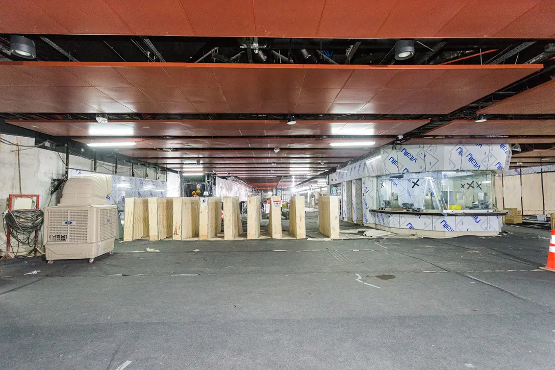 Concourse level view at the Sentul Barat MRT Station.