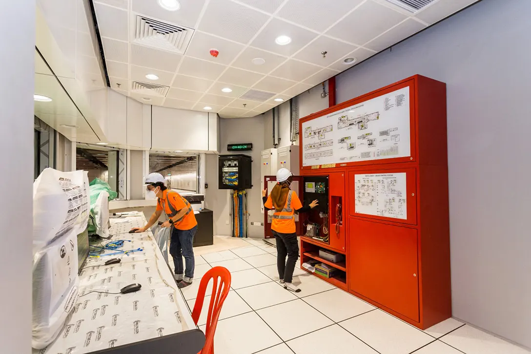 Station Control Room at the Sentul Barat MRT Station ready for trial operations.