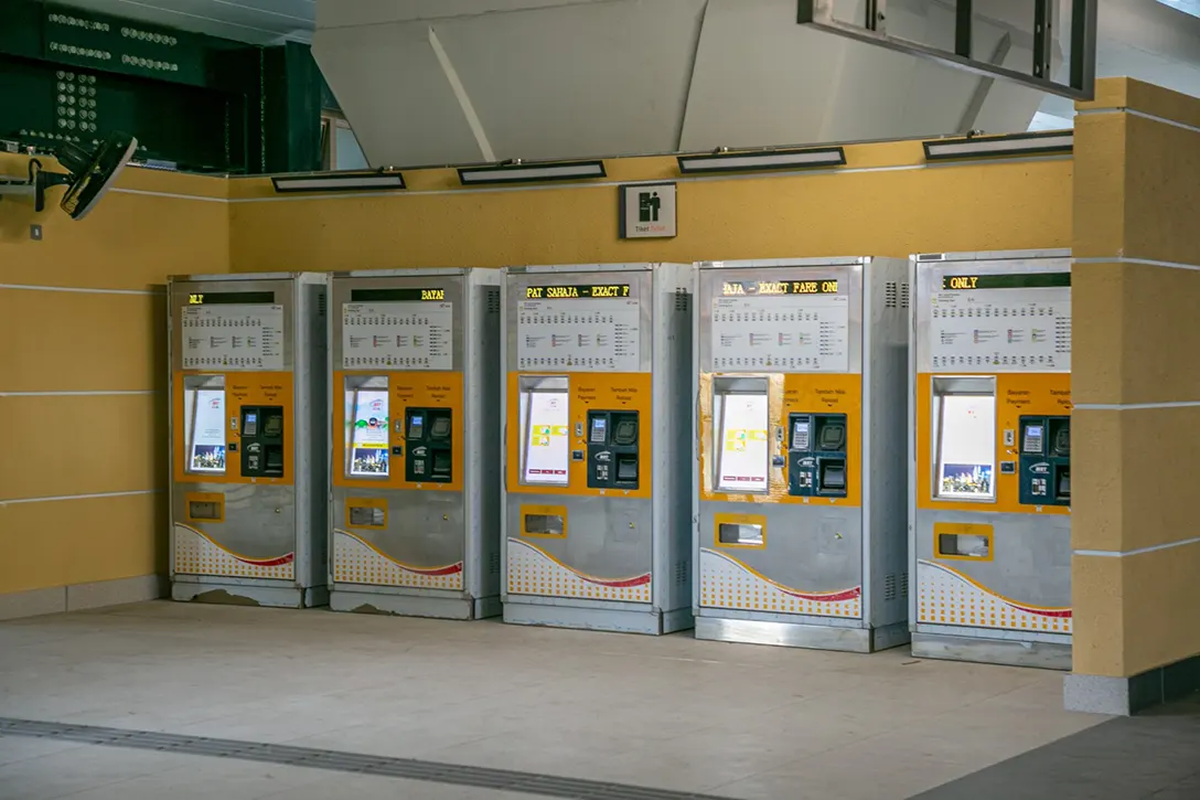 Installation of ticket vending machine is completed at the Serdang Jaya MRT Station.
