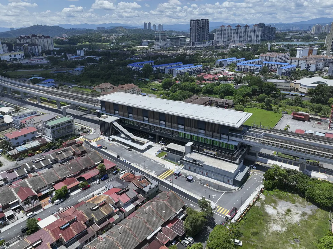 External works station completed at the Serdang Jaya MRT Station.