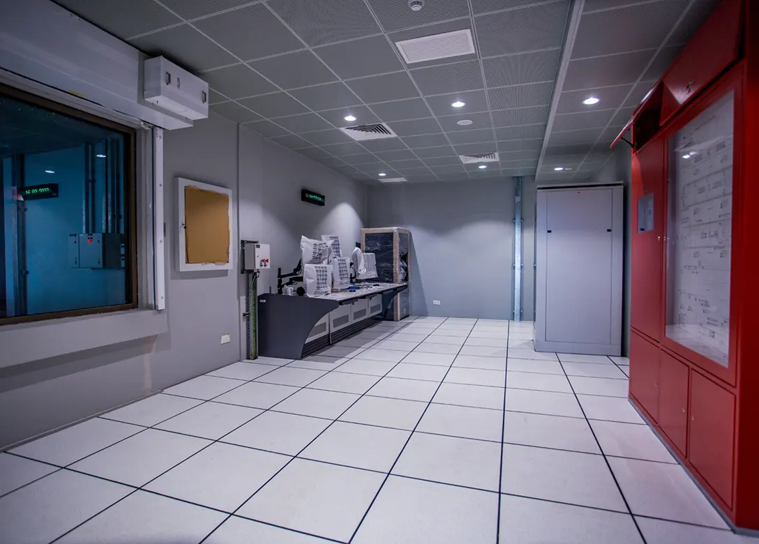 The completed Control room with furnitures and equipments at the Serdang Raya Selatan MRT Station.