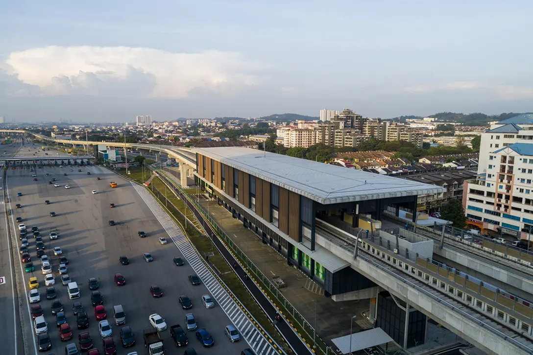 Station external works completed at the Serdang Raya Utara MRT Station