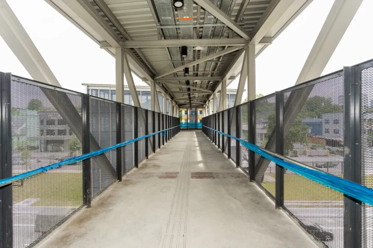 Housekeeping works in progress outside of the Sri Damansara Barat MRT Station