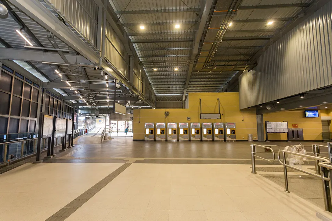 Testing of Ticket Vending Machine at the concourse level of Sri Damansara Timur MRT Station