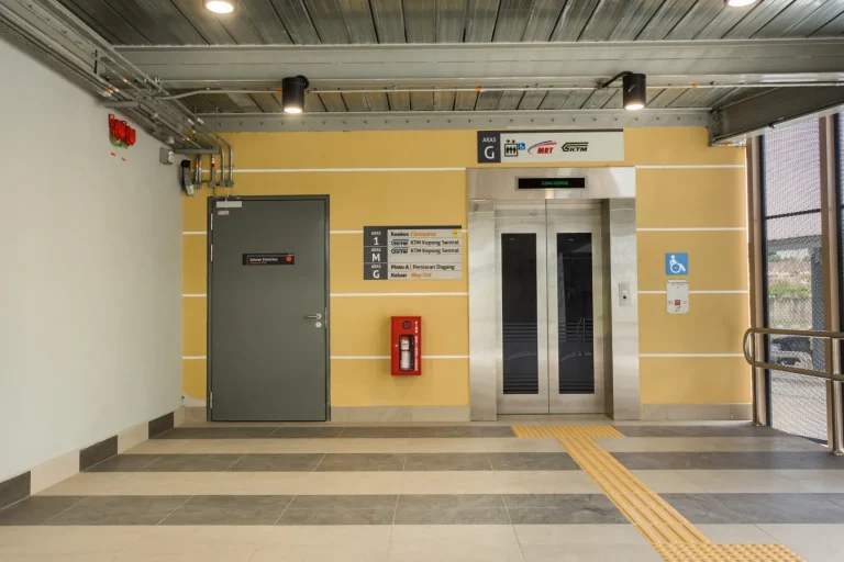 Completed station interior works of the Sri Damansara Timur MRT Station