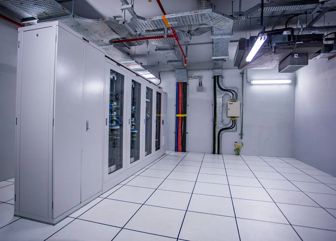 The completed Server room at the Sungai Besi MRT Station.