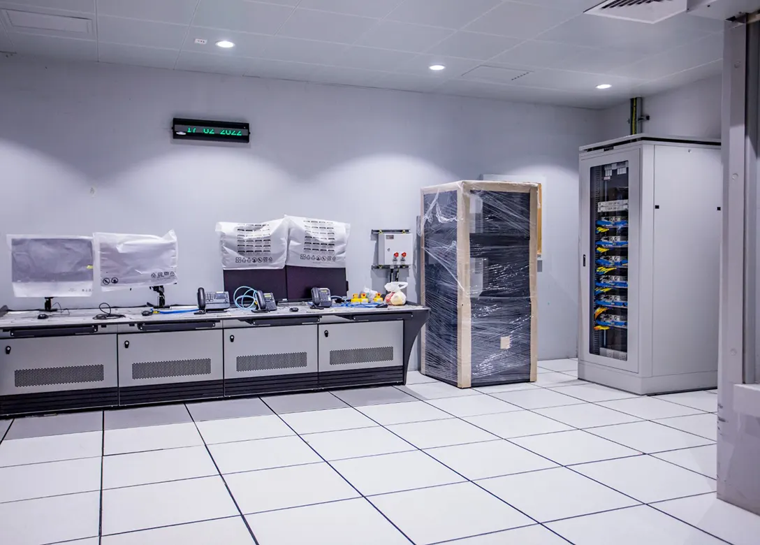 View of the completed Control Room with furnitures and equipments at the Taman Naga Emas MRT Station.