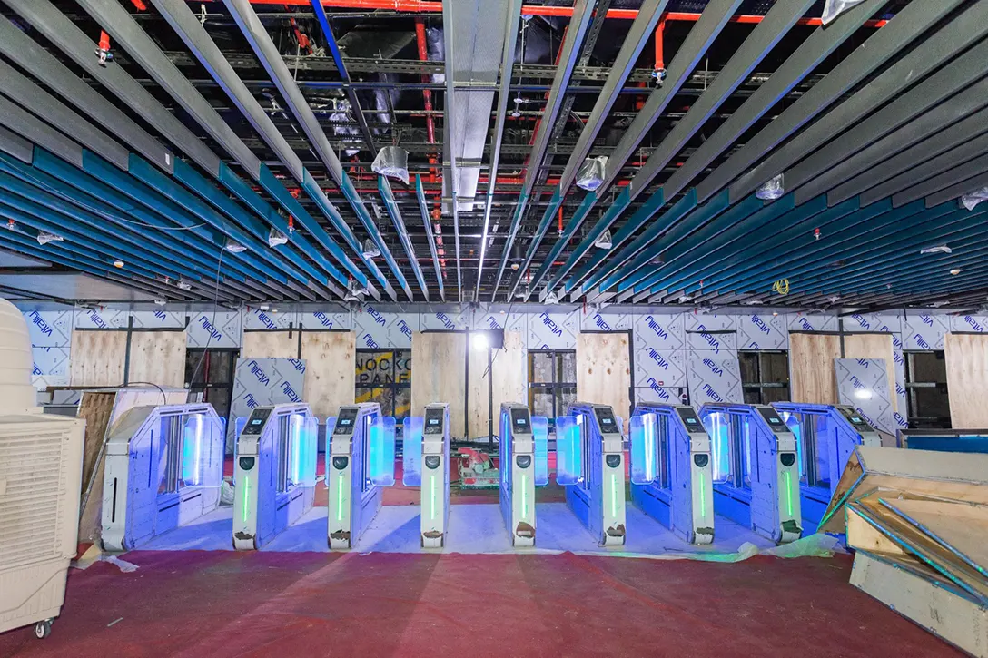 Automatic Fare Collection Gates testing at the concourse level of the Titiwangsa MRT Station