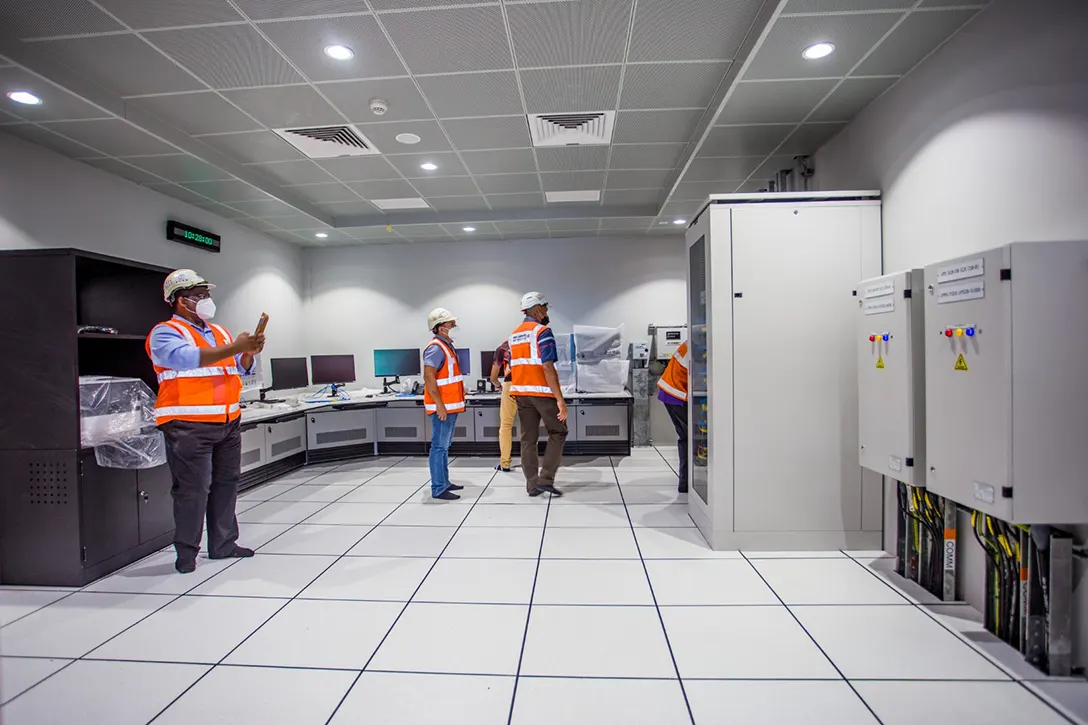 The completed station control room at the UPM MRT Station.