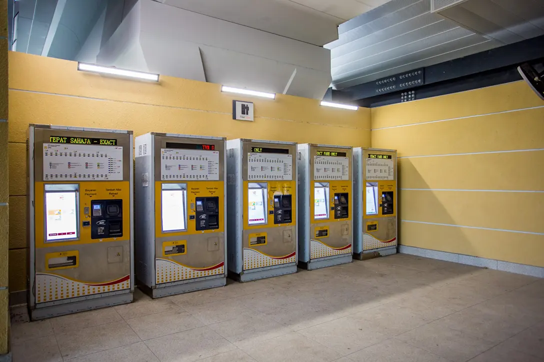 Installation of the ticket vending machine are completed at the UPM MRT Station
