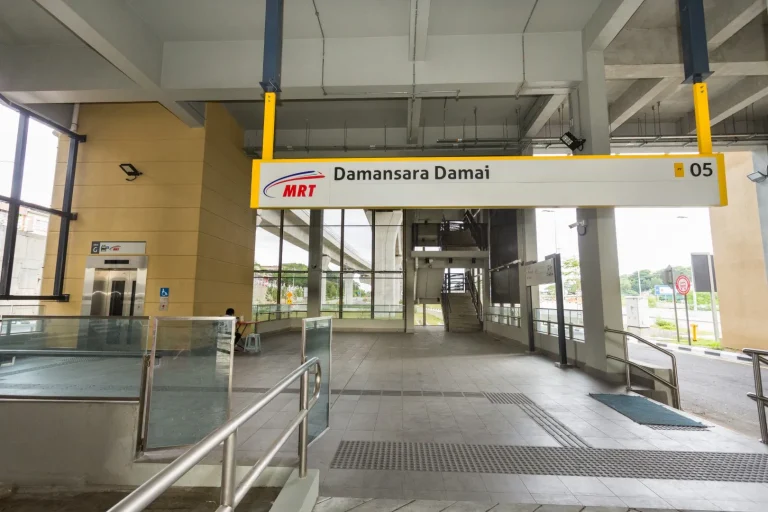 View of the completed Damansara Damai MRT Station
