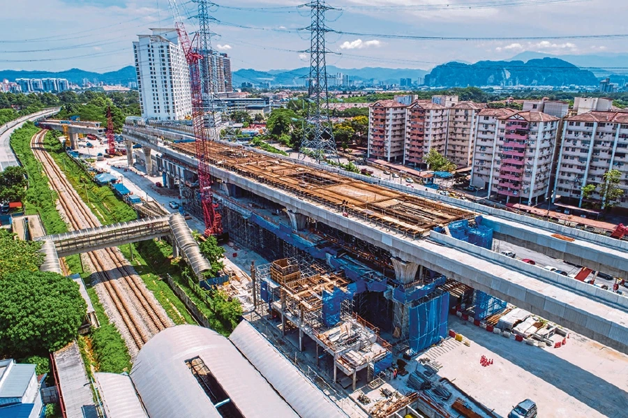 Ongoing platform rebar works at the Kampung Batu MRT Station site as at May 31 this year. - Pic source: www.mymrt.com.my