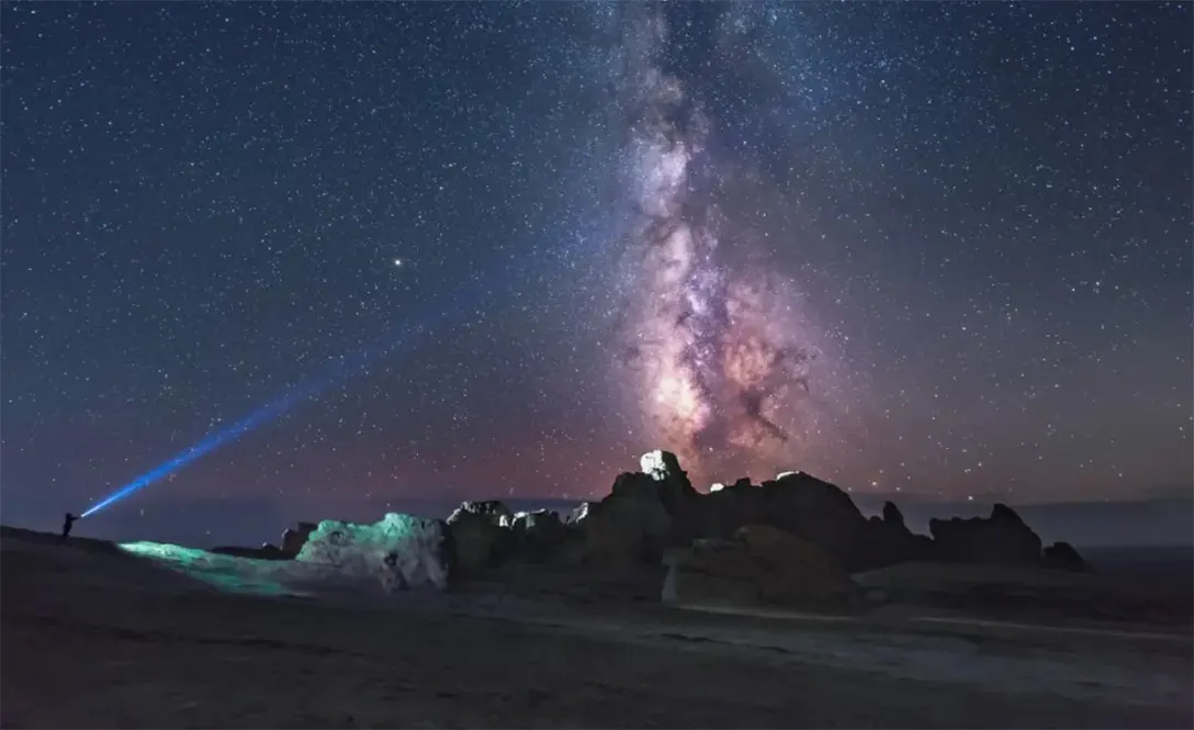 青海之夜，绝美星空