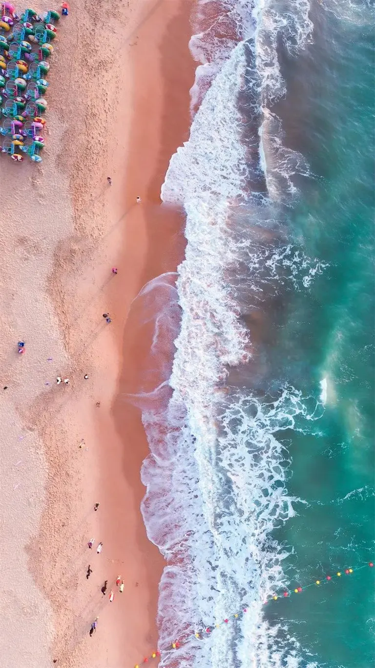 天然海水浴场