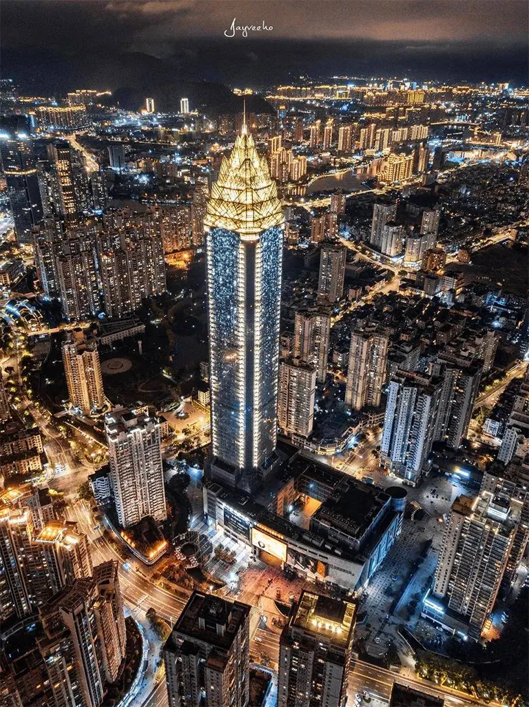 香港的繁华夜景