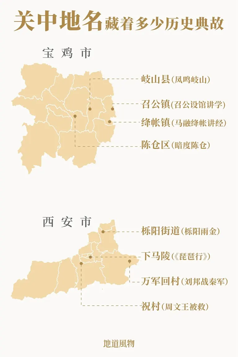 关中地名里的历史典故