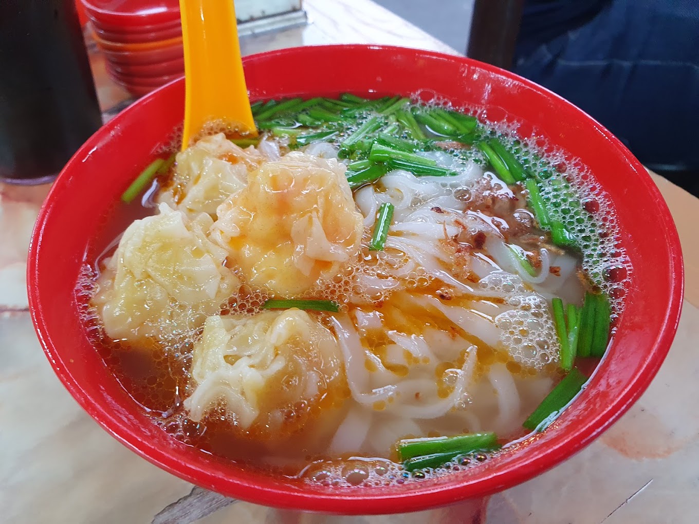 Fresh prawn rice noodles, Jalan Sultan