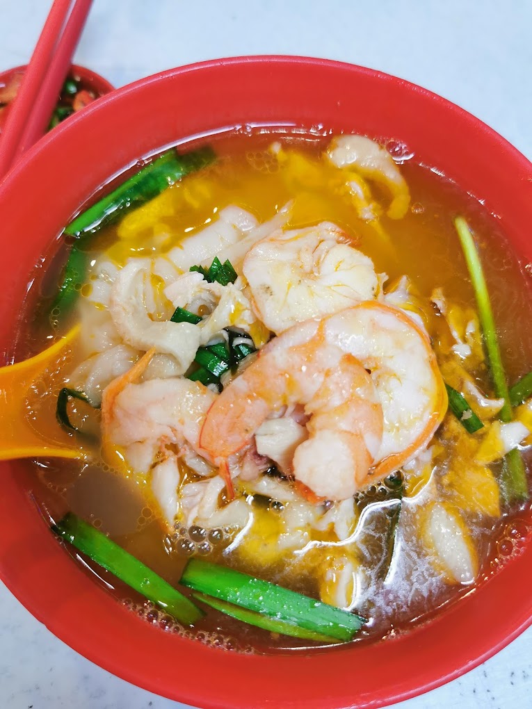 Fresh prawn rice noodles, Jalan Sultan