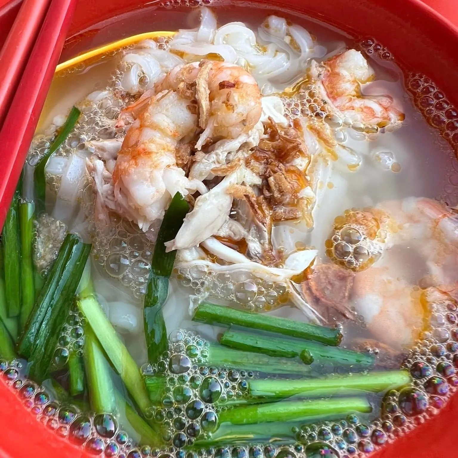 Fresh prawn rice noodles, Jalan Sultan