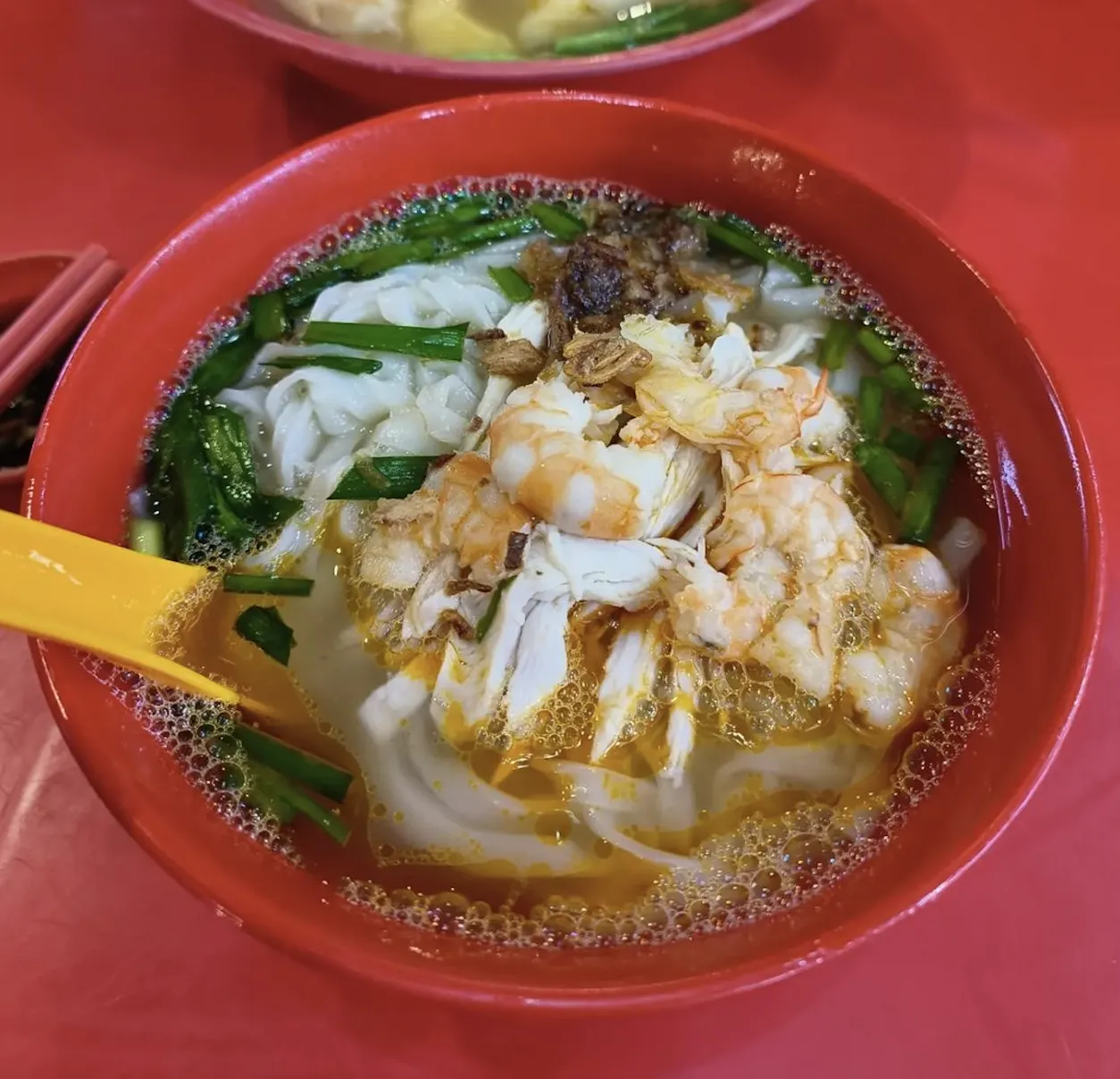 Fresh prawn rice noodles, Jalan Sultan