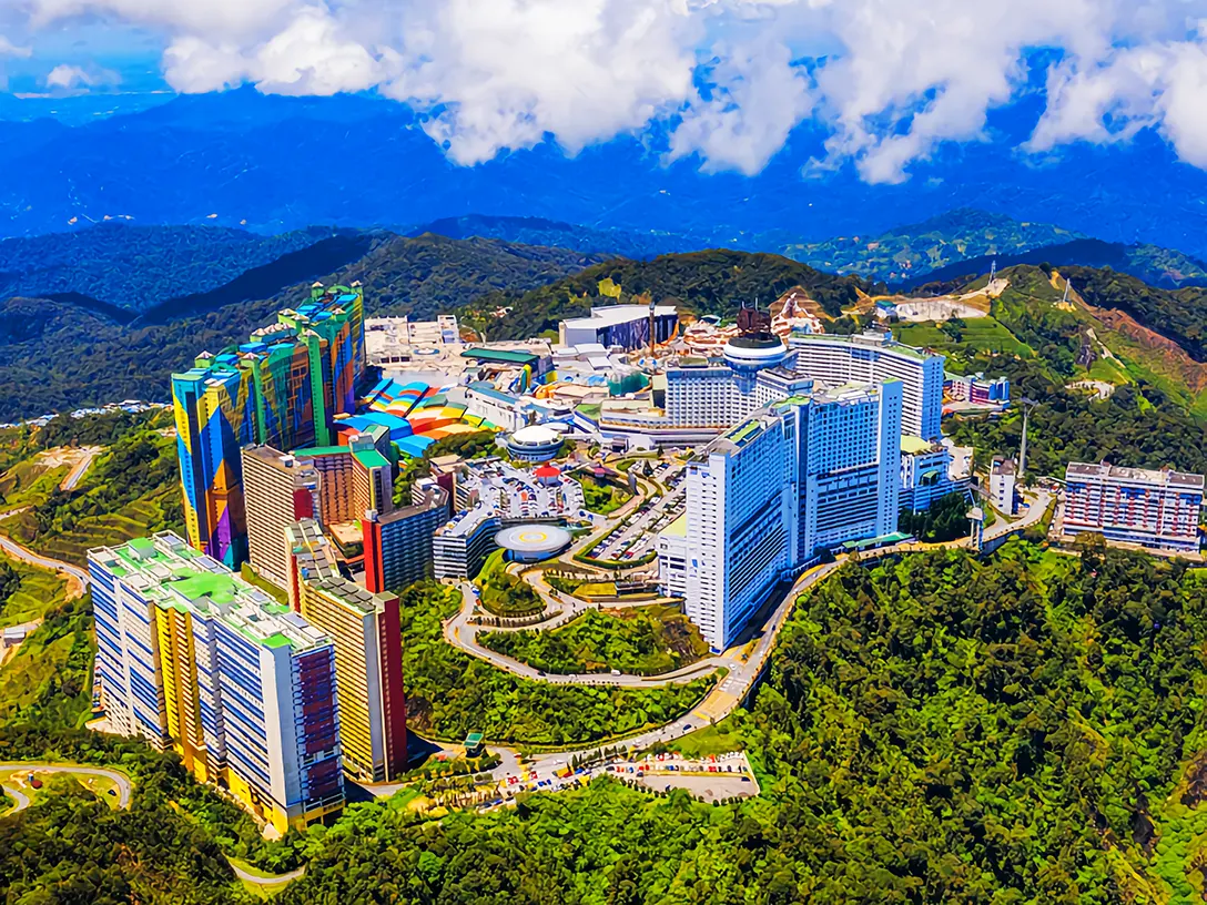 Aerial view of the Genting Highlands